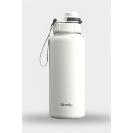 Stevıg 1 Hand Leak Proof Sızdırmaz Çelik Termos 1000 Ml Star Whıte ST-213