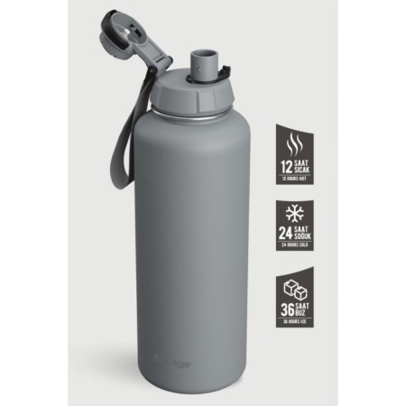 Stevıg 1 Hand Leak Proof Sızdırmaz Çelik Termos 1500 Ml Grey ST-253