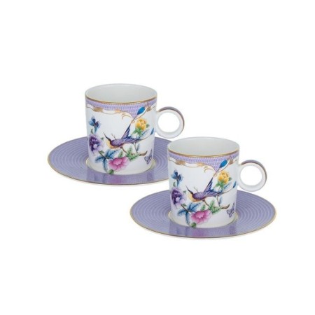 Tea Delight Papillons Purple 2'Li Kahve Fincan Seti 5DDC-CSC20PP2