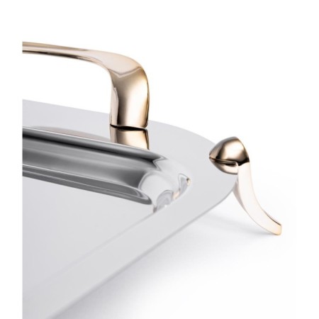 Maxx Doria Aqua Ayaklı Çelik Tepsi Gold PA6012