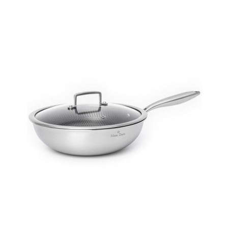 Maxx Doria Steel Fusion 28 Cm Kapaklı Wok Tava PA3009